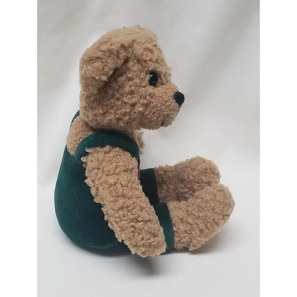 Hallmark Snowflake Christmas Plush Bear | Kissing Bear w. Magnetic Mouth